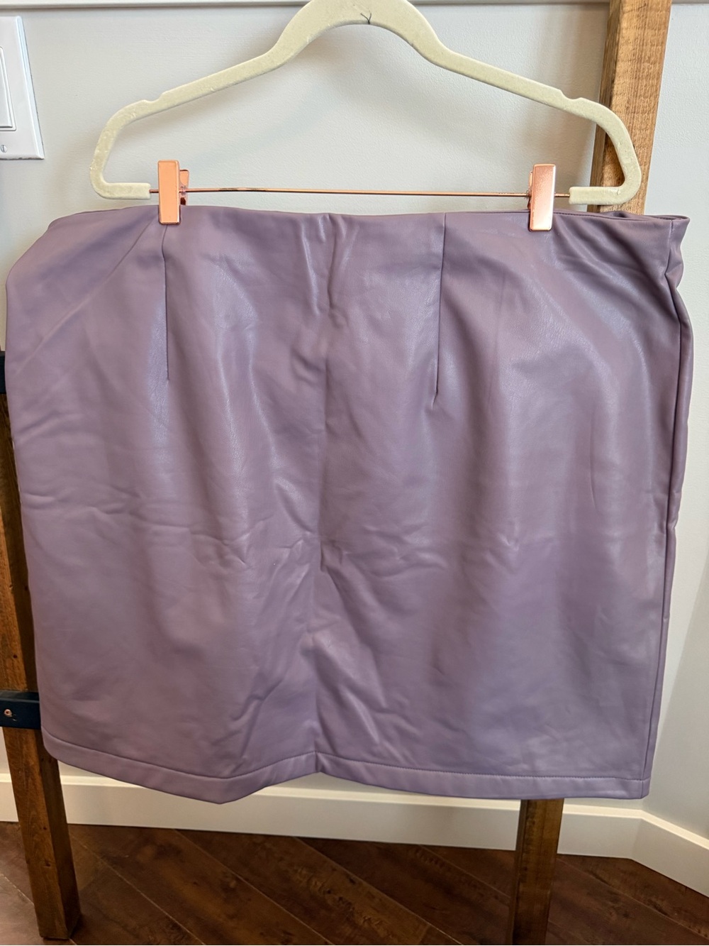 Addition rElle Mauve Faux Leather Mini Skirt